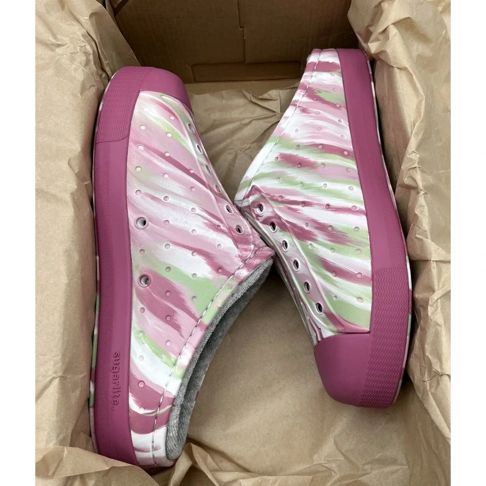 Native Youth Big Girls Jefferson French Terry Slip-On Shoes Size 5 Twilight Pink